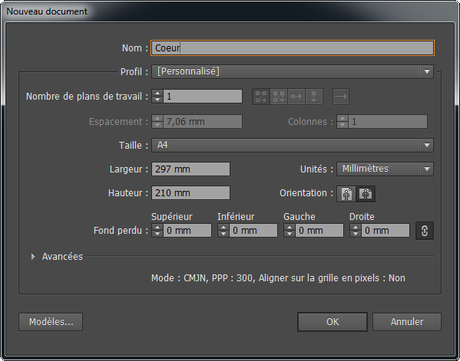 Nouveau document Illustrator