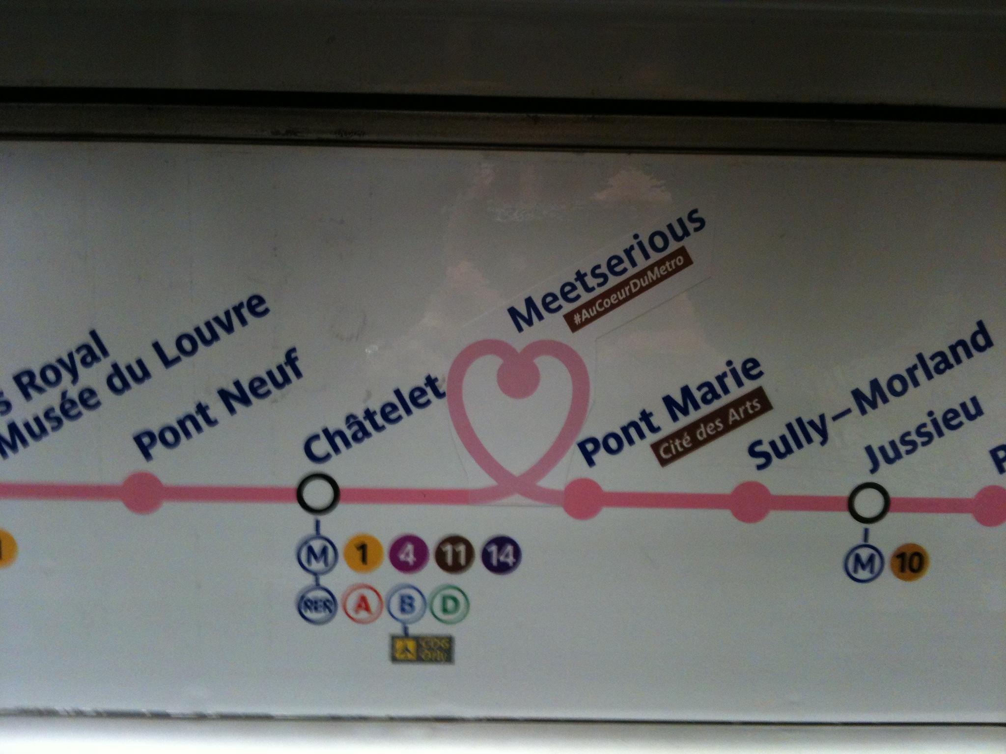 Campagne Meetserious #Aucoeurdumetro - Saint Valentin