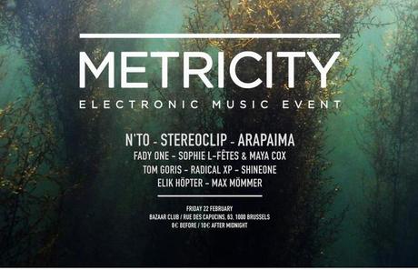 Illus - Metricity Event avec Stereoclip, Nto et Arapaima au Bazaar Bruxelles