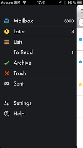 mailbox gmail iphone0 descary 1 Mailbox, probablement le meilleur client Gmail pour iPhone