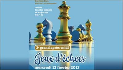 Découverte du jeu d'échecs avec Rachida Dati