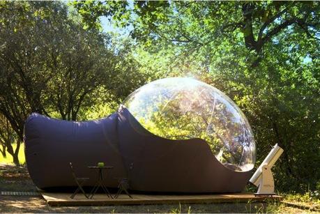 Dormir dans une bulle transparente