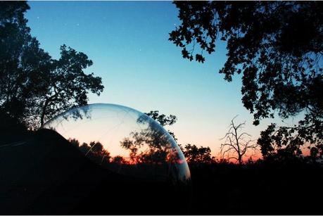 Dormir dans une bulle transparente