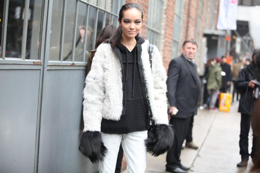 Street Look à la Fashion Week automne-hiver 2013-2014 à New York, Jour3