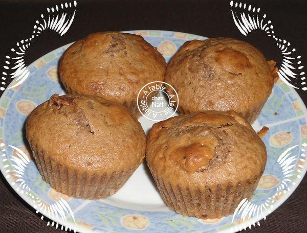 muffins au nutella et céréales