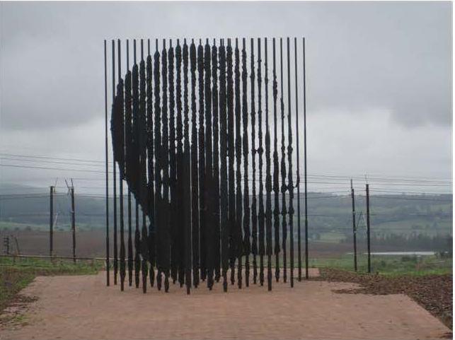 Bel hommage à Nelson Mandela : Howick (Afrique du Sud)