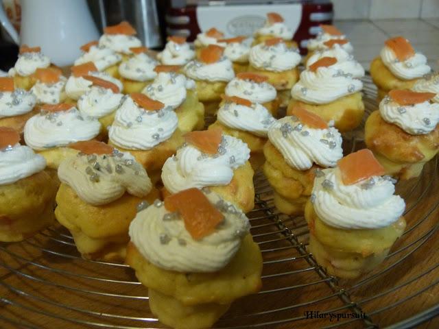 Mini-cupcakes saumon fumé et citron / Smoked salmon and lemon mini-cupcakes