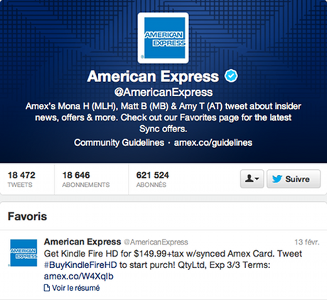 Card Sync (American Express) sur Twitter