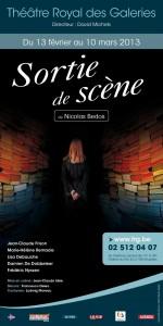 Sortie de scène de Nicolas Bedos jusqu’au 10 mars au théâtre royal des galeries