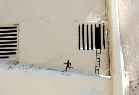 Le meilleur de l'art de rue - street art - art urbain (échappé de prison)