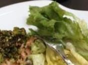 plat leger saumon croute