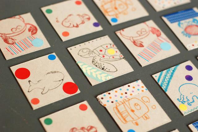 DIY kids réaliser un memory home made