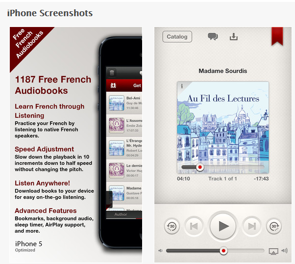 Améliorez votre niveau en langue étrangère avec Livres Audio, la nouvelle App de livres sonores de chez Inkstone Mobile‏