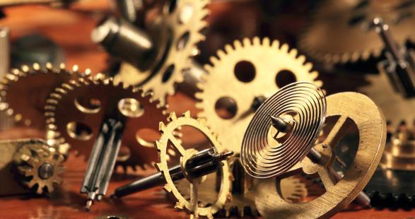 Engrenages d'une pendule 