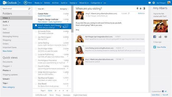 outlook webmail microsoft descary 1 Outlook.com succède à Hotmail, déjà plus de 60 millions d’utilisateurs