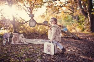 « Le goûter de Marianne et ses ours » : séance photos enfant mise en scène