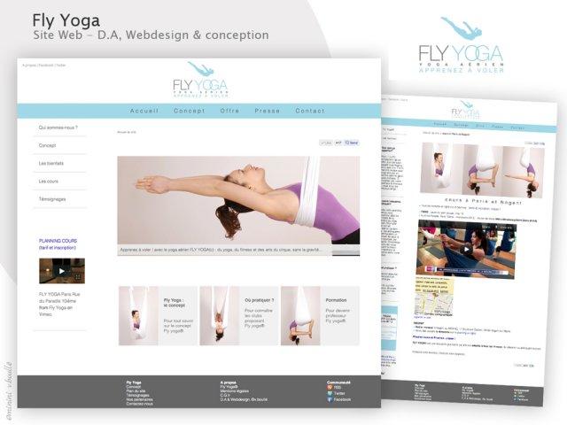 Fly Yoga - Direction artistique Web {JPEG}