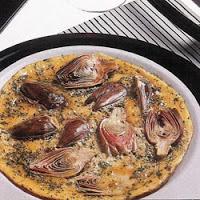 Frittata aux petits artichauts