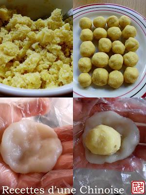 Perles de coco / boules de coco 椰蓉糯米糍 yēróng nuòmǐcí