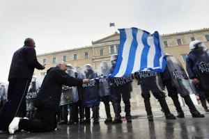 Manifestation anti austérité en grèce