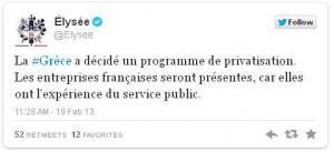 François Hollande en Grèce : un charognard à table