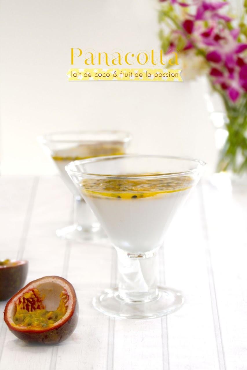 Ma Panacotta Lait de Coco & Fruits de la Passion ⎨sans produits laitiers⎬