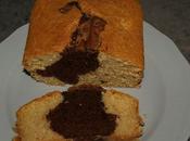 Cake marbré chocolat-noix coco