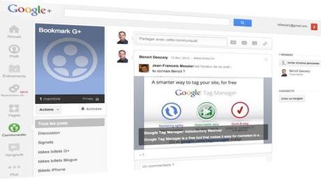 Google+ : utilisez une communauté privée comme système de bookmarks utiliser communautes google plus bookmarks descary1 Google+ : utilisez une communauté privée comme système de bookmarks