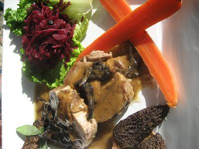 Rôti de longe de porc façon forestière