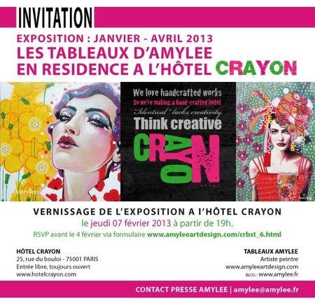 Invitation Vernissage Amylee