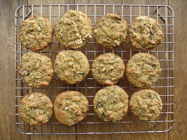 Muffins aux courgettes sans gluten & faible en gras