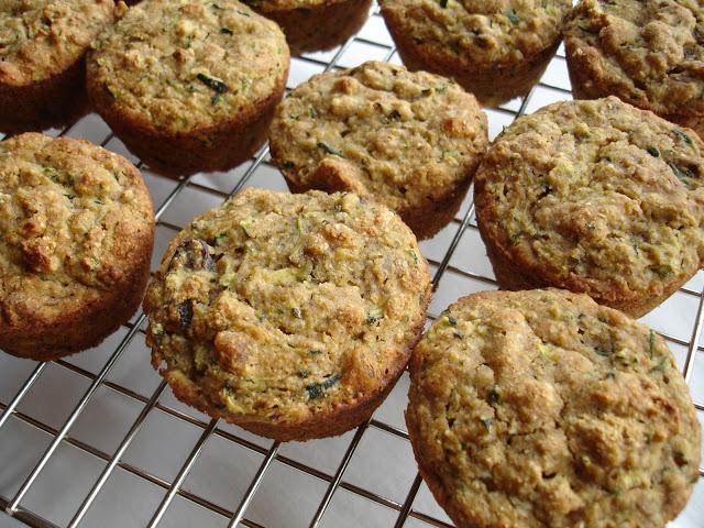 Muffins aux courgettes sans gluten & faible en gras
