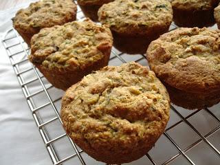 Muffins aux courgettes sans gluten & faible en gras