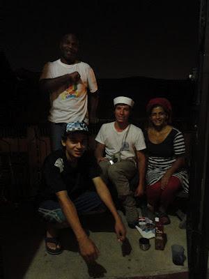 Panama-ciudad con amigos viajeros y malabaristas