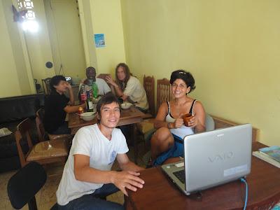 Panama-ciudad con amigos viajeros y malabaristas