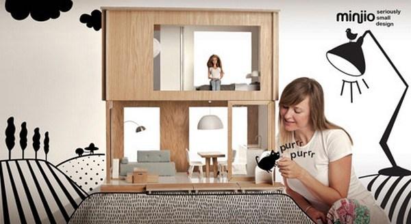 6 Miniio Modern Doll House on CharliEstine.net