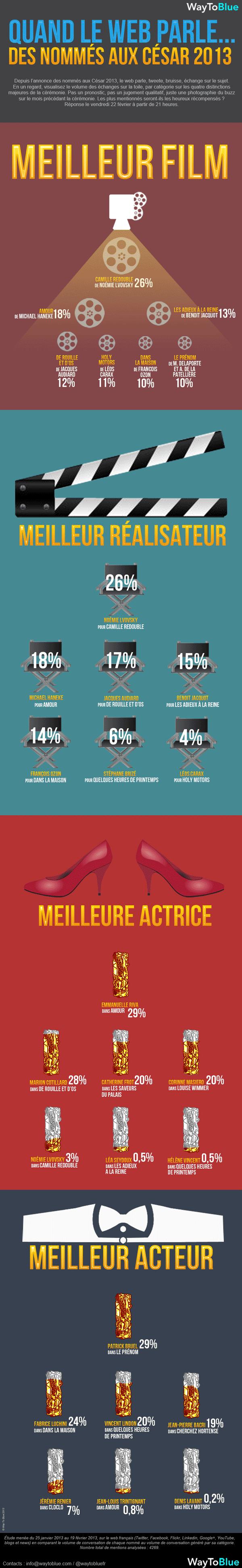 Les César 2013 en une infographie