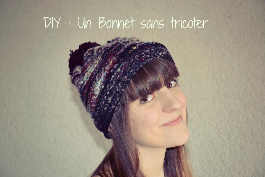 DIY : Un bonnet sans tricoter