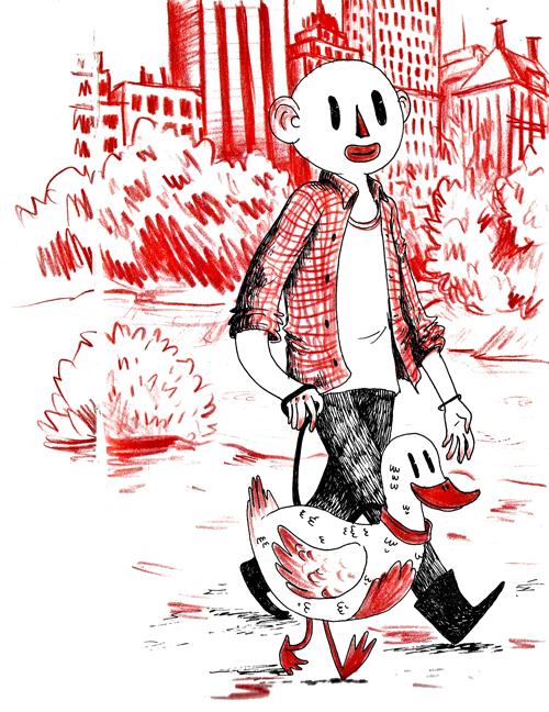 Viens promener ton canard dans Central Park