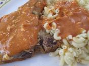 Côte porc sauce tomate crèmée