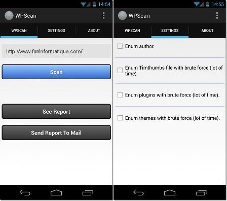 android wpscan WPScan pour Android, un scanner de vulnérabilité WordPress