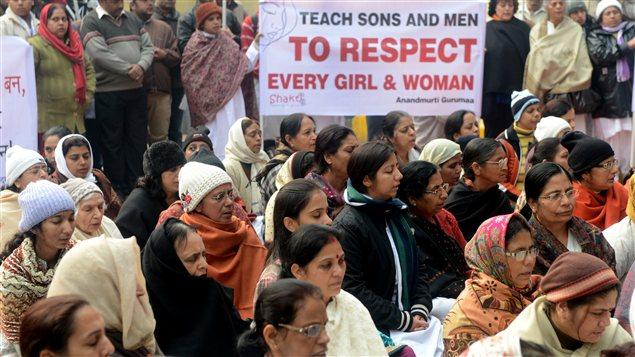 Manifestation dénonçant le viol de la jeune fille à New Delhi (archives)