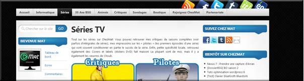 Une Menu Remise en forme des menus