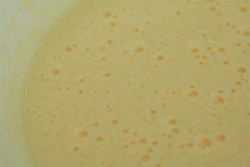 oeuf et sucre blanchi