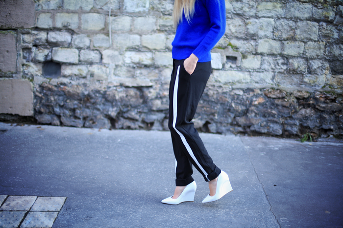 BLACK AND WHITE PANTS