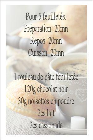 recette feuilletés nutella