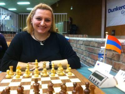 Bon début pour Elina Danielian avec 2/2 - Photo © Chess & Strategy