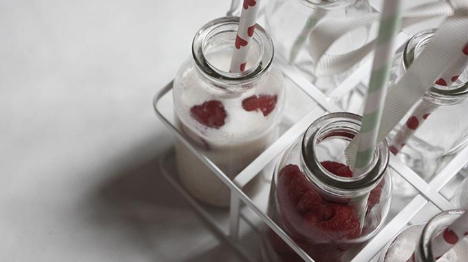 Smoothie vegan et petits pains aux litchis