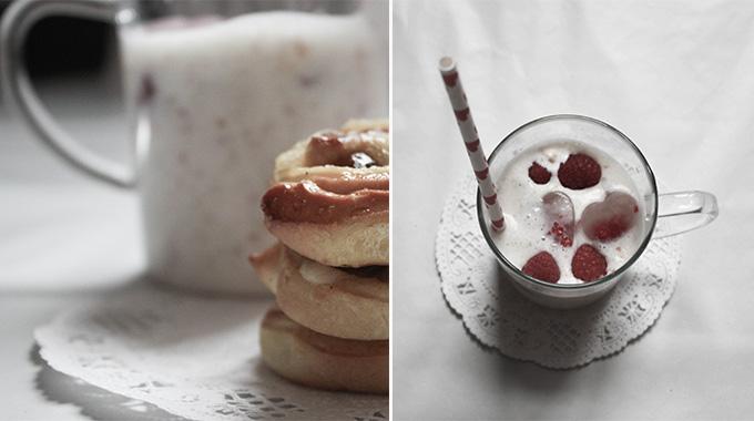 Smoothie vegan et petits pains aux litchis