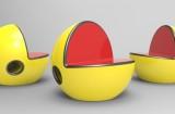 Un fauteuil PAC-MAN destiné aux enfants